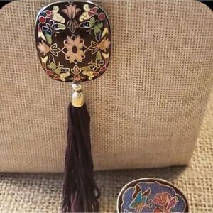 Vtg Cloisonne Necklace